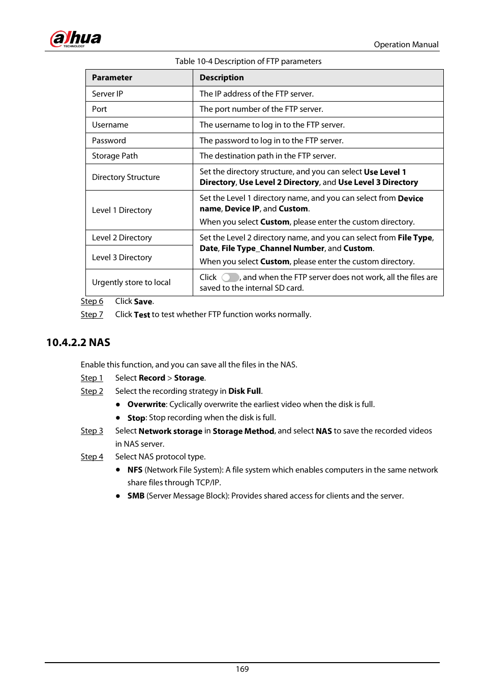 2 nas | Dahua Technology DH-IPC-EBW81242N-AS-S2 12MP Outdoor Network Panoramic Fisheye Camera with Night Vision User Manual | Page 180 / 205