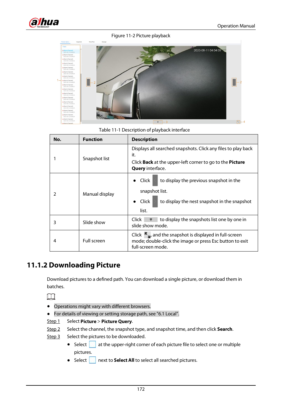 2 downloading picture | Dahua Technology DH-IPC-EBW81242N-AS-S2 12MP Outdoor Network Panoramic Fisheye Camera with Night Vision User Manual | Page 183 / 205