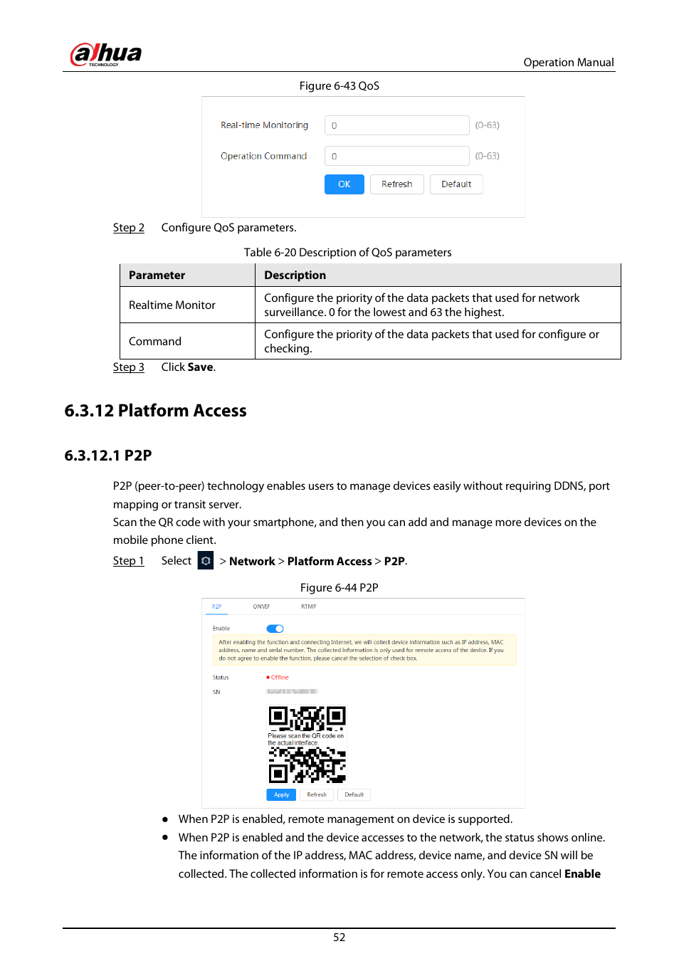 12 platform access, 1 p2p | Dahua Technology DH-IPC-EBW81242N-AS-S2 12MP Outdoor Network Panoramic Fisheye Camera with Night Vision User Manual | Page 63 / 205
