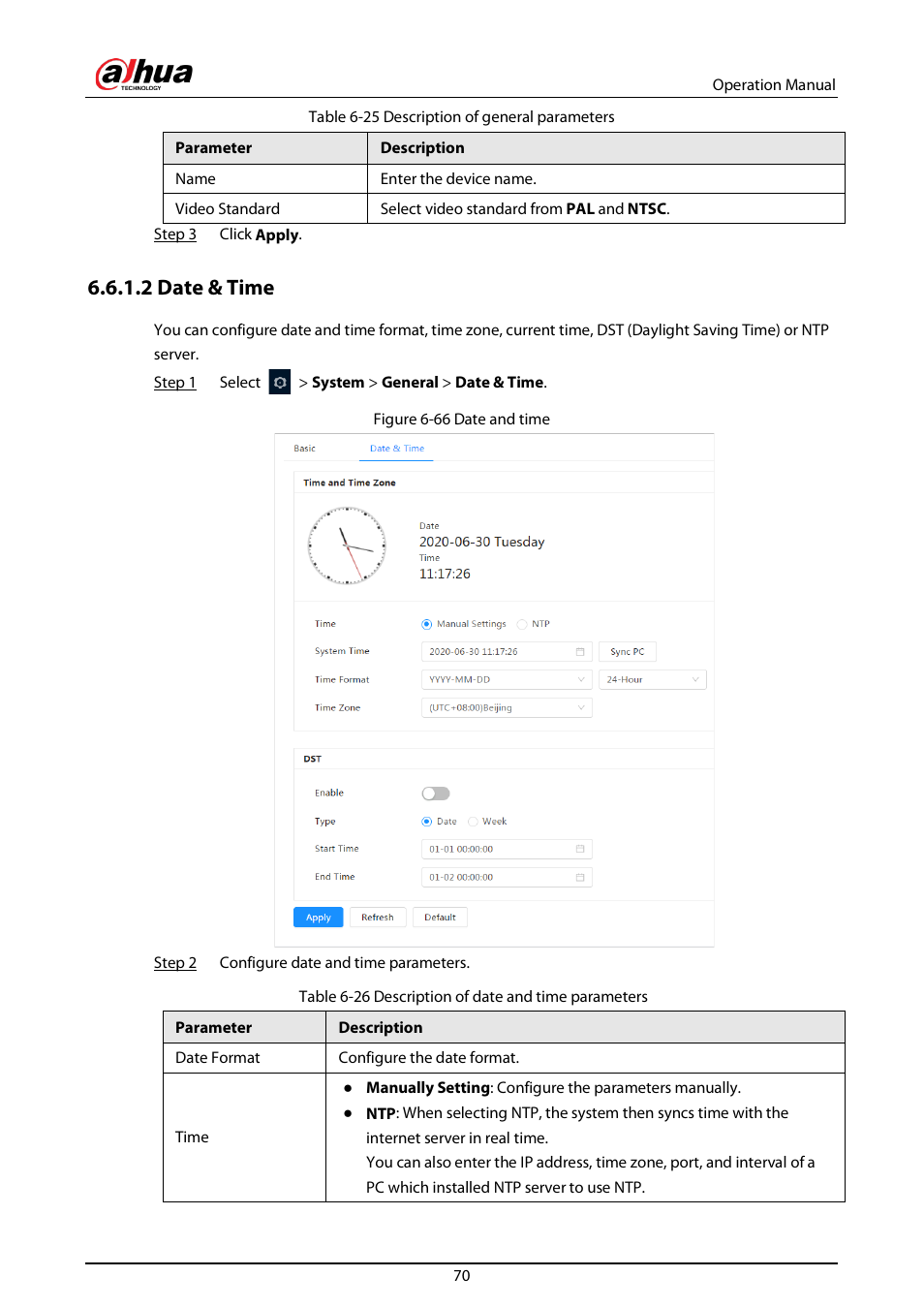 2 date & time | Dahua Technology DH-IPC-EBW81242N-AS-S2 12MP Outdoor Network Panoramic Fisheye Camera with Night Vision User Manual | Page 81 / 205