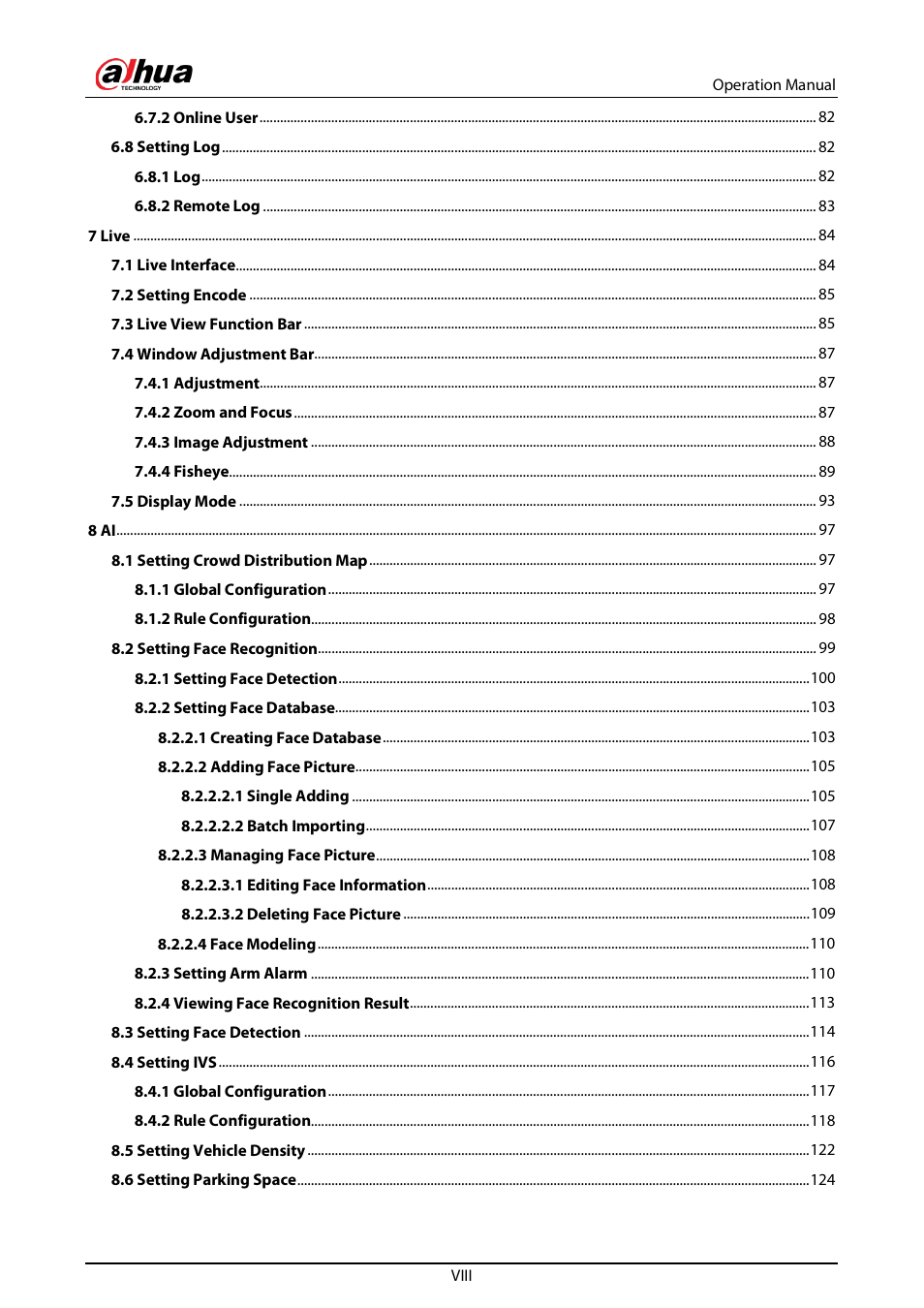 Dahua Technology DH-IPC-EBW81242N-AS-S2 12MP Outdoor Network Panoramic Fisheye Camera with Night Vision User Manual | Page 9 / 205