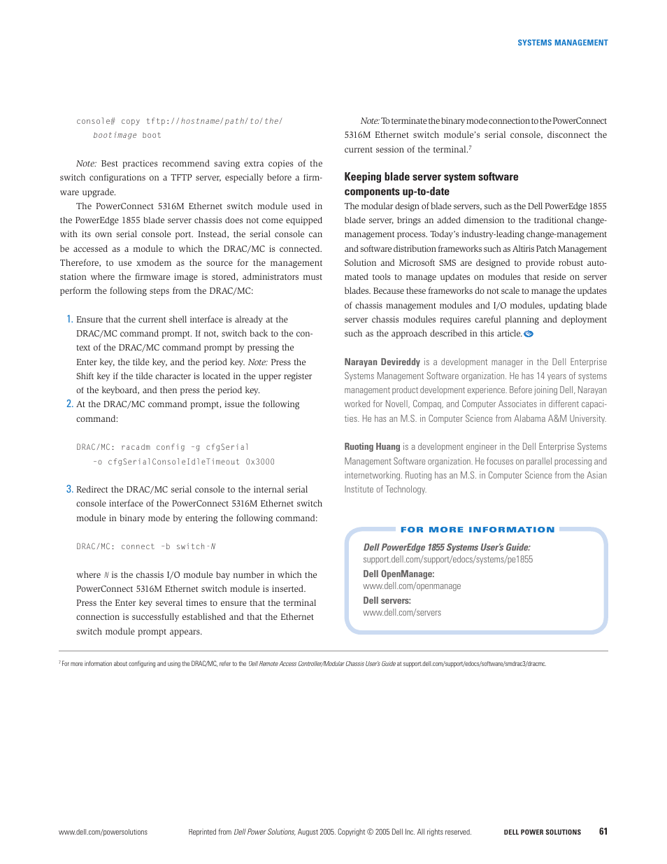 Dell POWEREDGE 1855 User Manual | Page 6 / 6