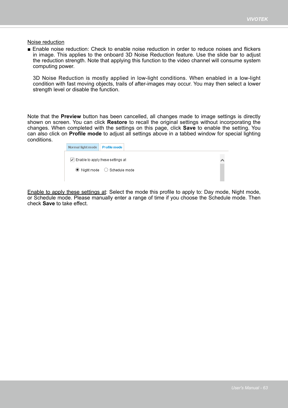 Vivotek FD9388-HTV 5MP Outdoor Network Dome Camera with Night Vision User Manual | Page 63 / 407