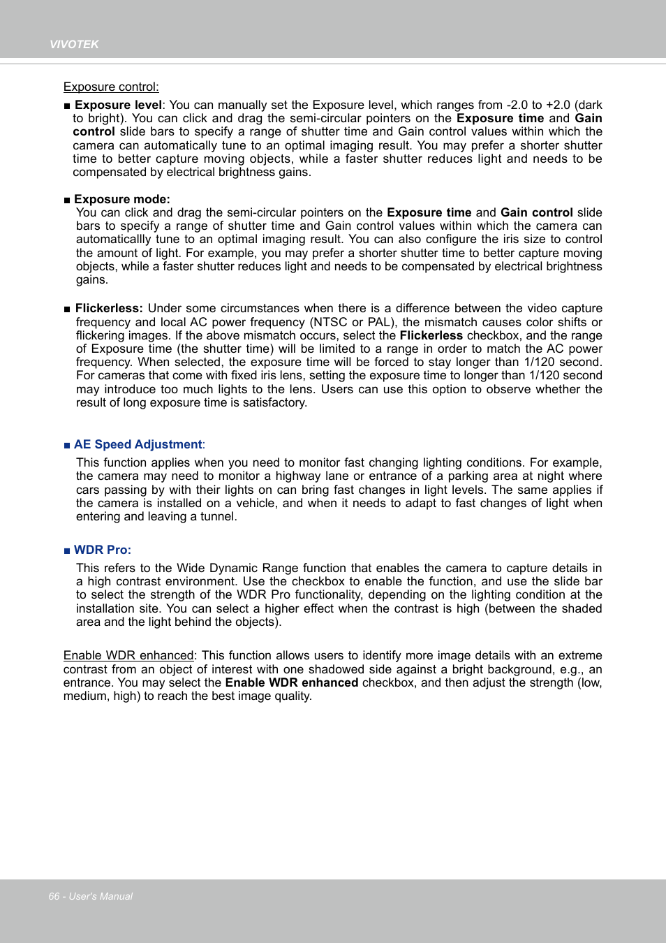 Vivotek FD9388-HTV 5MP Outdoor Network Dome Camera with Night Vision User Manual | Page 66 / 407