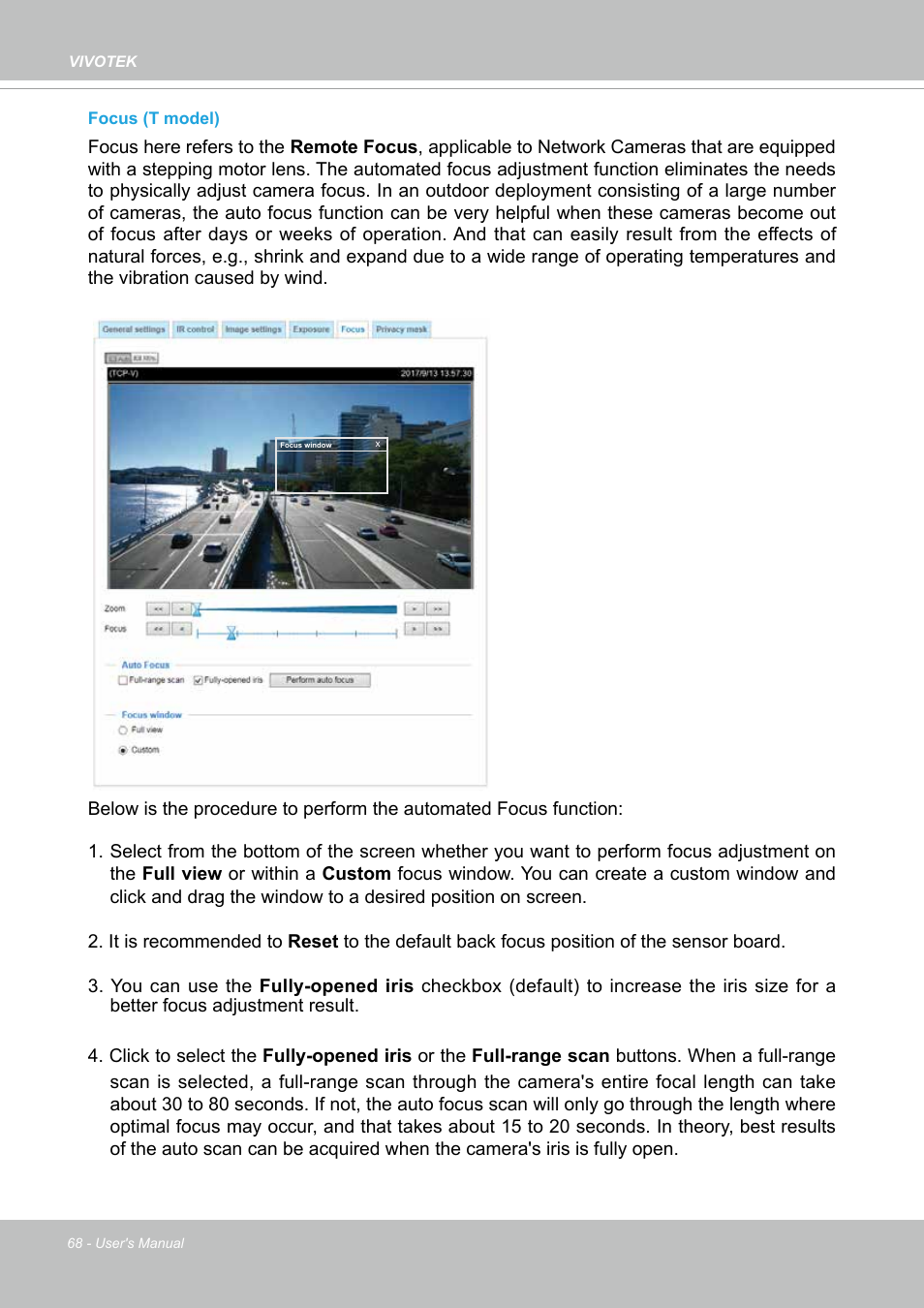 Vivotek FD9388-HTV 5MP Outdoor Network Dome Camera with Night Vision User Manual | Page 68 / 407