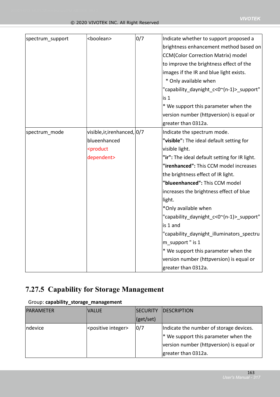 5 capability for storage management | Vivotek S Series IZ9361-EH 1080p Outdoor Network Bullet Camera with Heater User Manual | Page 317 / 458