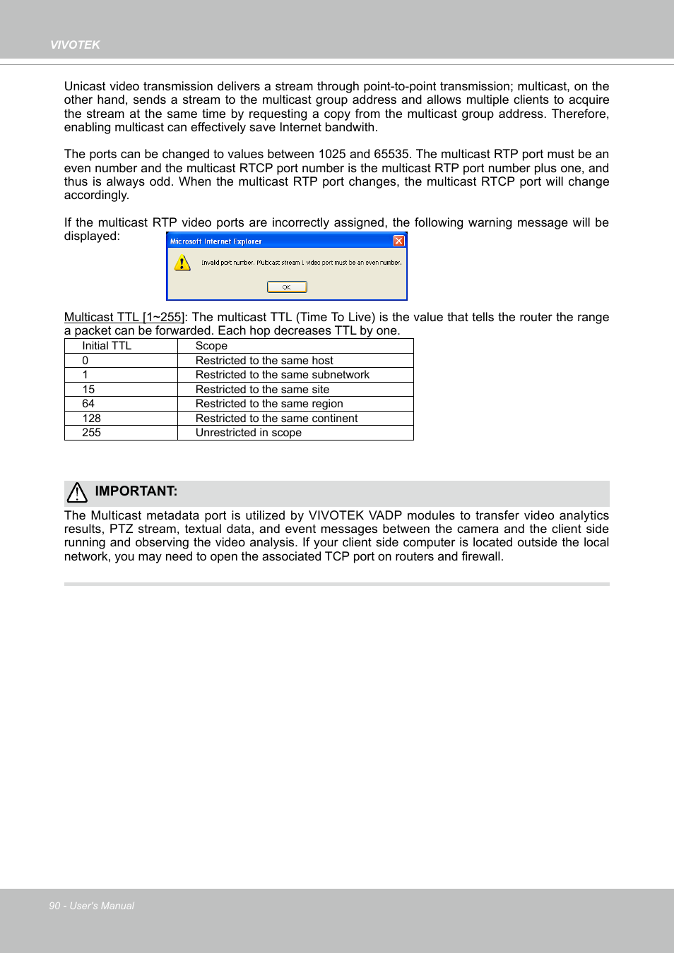 Vivotek S Series IZ9361-EH 1080p Outdoor Network Bullet Camera with Heater User Manual | Page 90 / 458