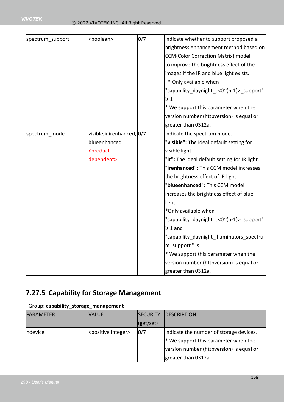 5 capability for storage management | Vivotek MD9584-HF3 5MP Outdoor Network Mobile Dome Camera with Night Vision, Heater & 3.6mm Lens User Manual | Page 298 / 453