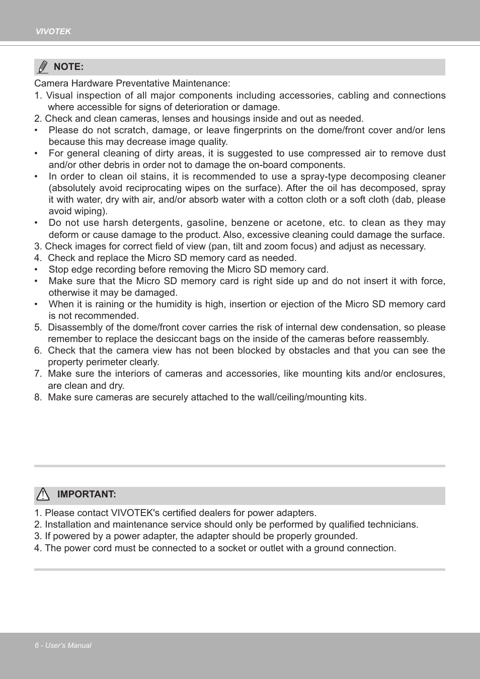 Vivotek FE9380-HV 5MP Outdoor Network Fisheye Dome Camera with Night Vision User Manual | Page 6 / 352