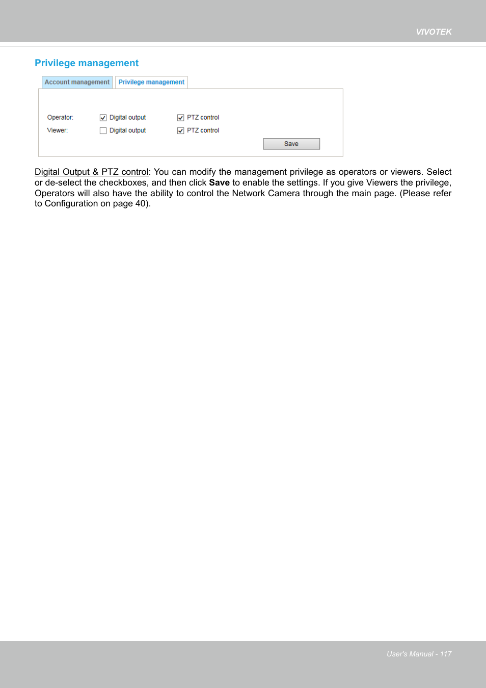 Vivotek SD9161-H-v2 2MP PTZ Network Dome Camera User Manual | Page 117 / 473