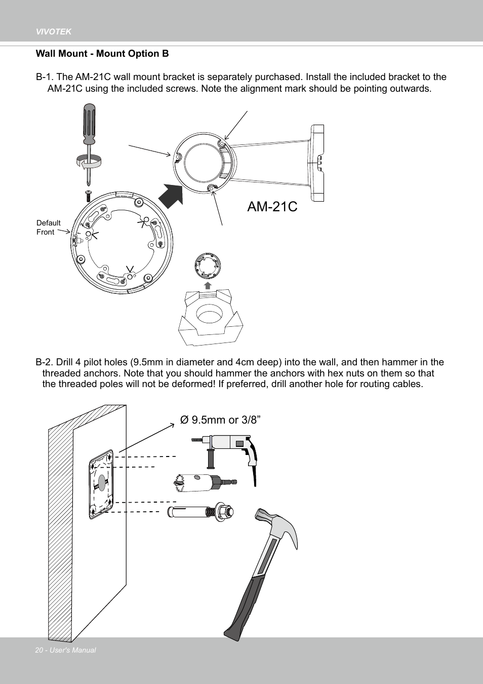 Am-21c | Vivotek SD9161-H-v2 2MP PTZ Network Dome Camera User Manual | Page 20 / 473
