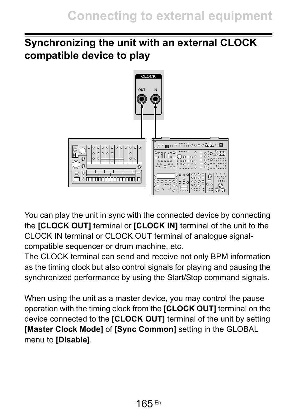 Connecting to external equipment | Pioneer Toraiz SQUID - Creative Multitrack Sequencer User Manual | Page 165 / 177