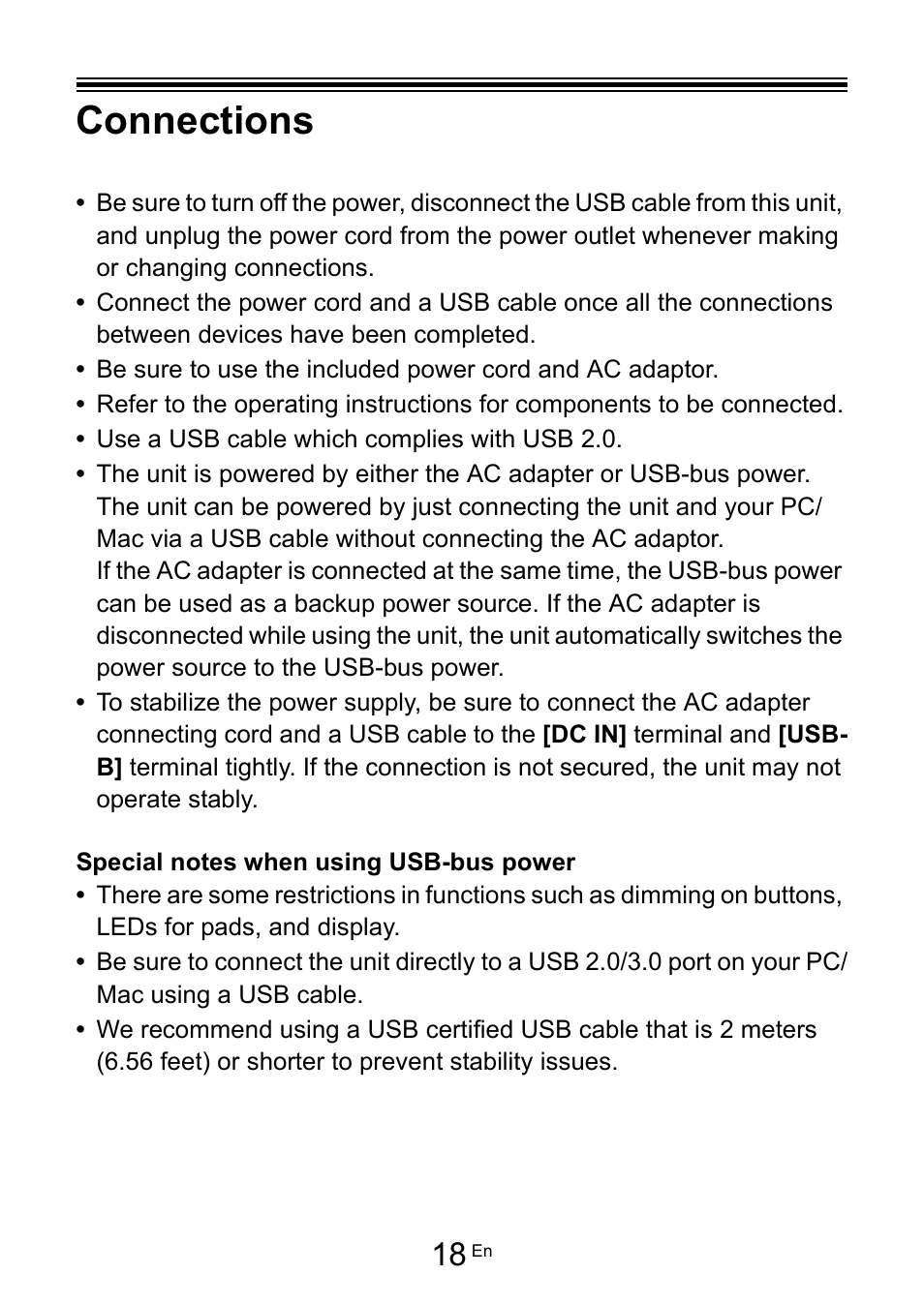 Connections | Pioneer Toraiz SQUID - Creative Multitrack Sequencer User Manual | Page 18 / 177