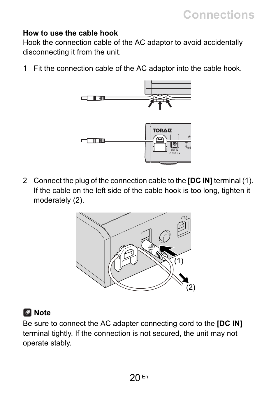 Connections | Pioneer Toraiz SQUID - Creative Multitrack Sequencer User Manual | Page 20 / 177