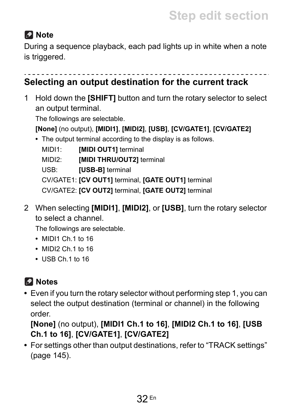 Pioneer Toraiz SQUID - Creative Multitrack Sequencer User Manual | Page 32 / 177