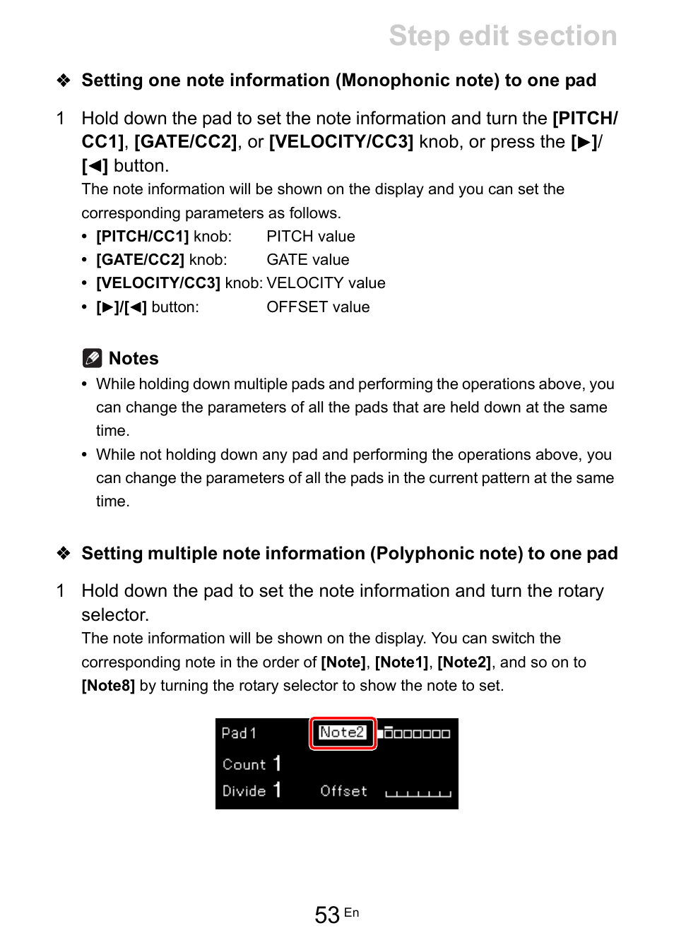 Pioneer Toraiz SQUID - Creative Multitrack Sequencer User Manual | Page 53 / 177