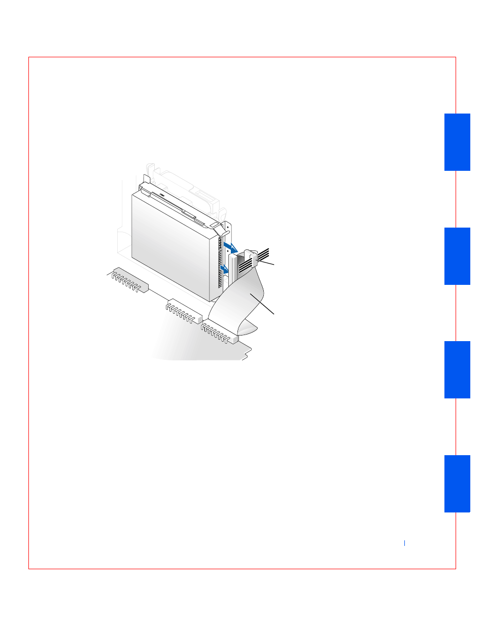 Detaching hard drive cables | Dell OptiPlex GX240 User Manual | Page 105 / 283