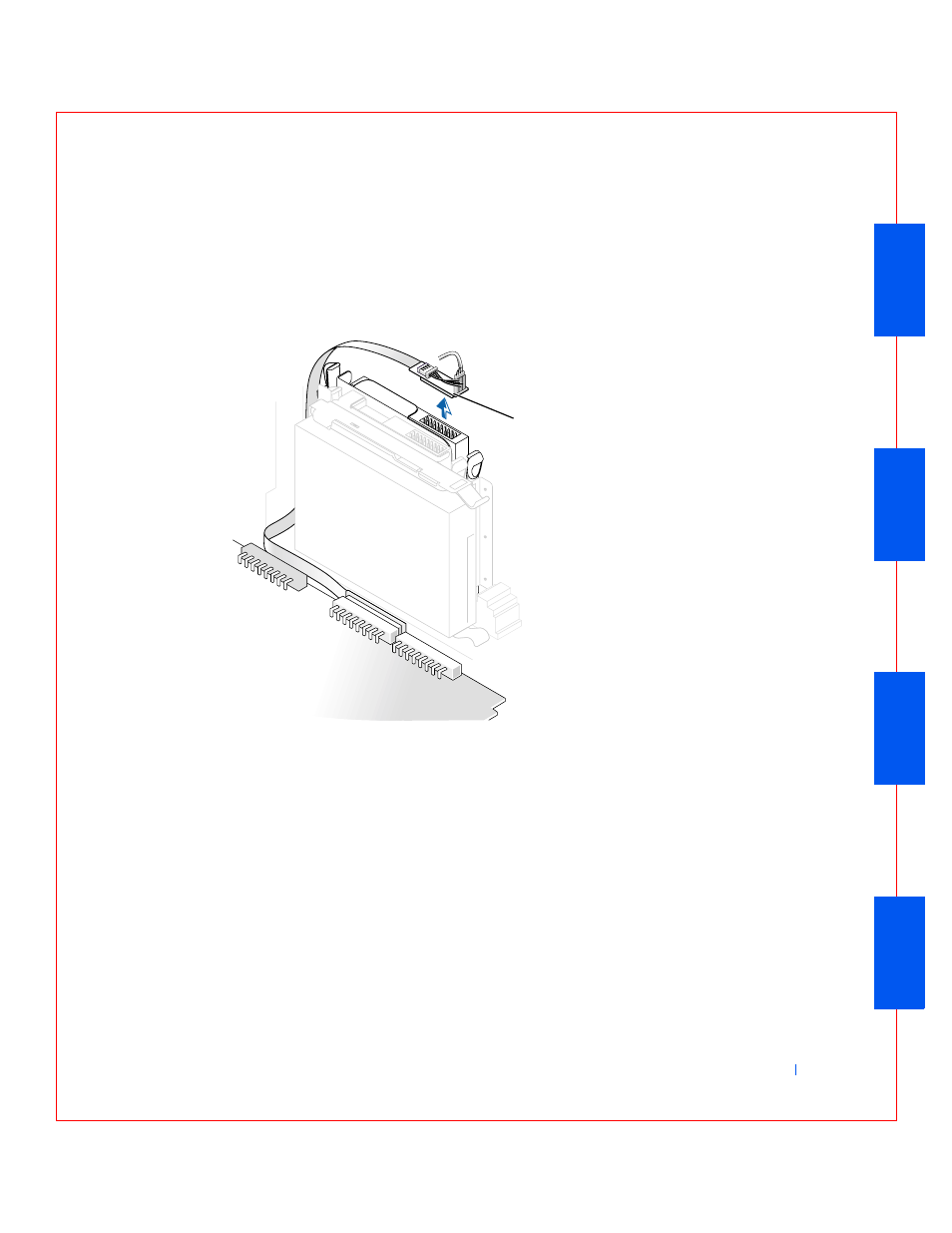 Detaching cd, cd-rw, or dvd drive cables | Dell OptiPlex GX240 User Manual | Page 127 / 283