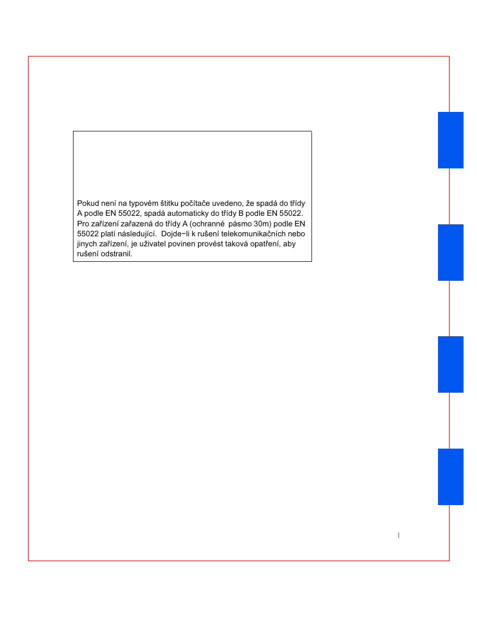 En 55022 compliance (czech republic only), Vcci notice (japan only) | Dell OptiPlex GX240 User Manual | Page 228 / 283