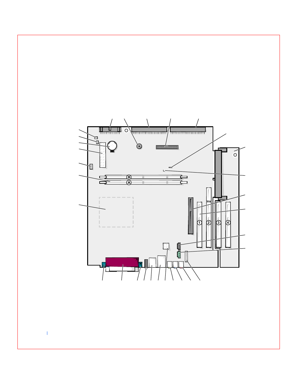 System board components | Dell OptiPlex GX240 User Manual | Page 34 / 283