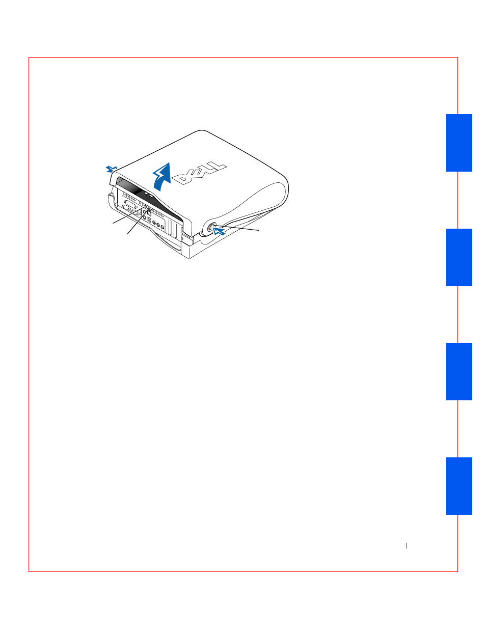 Padlock ring, Security cable, Slot | Dell OptiPlex GX240 User Manual | Page 61 / 283