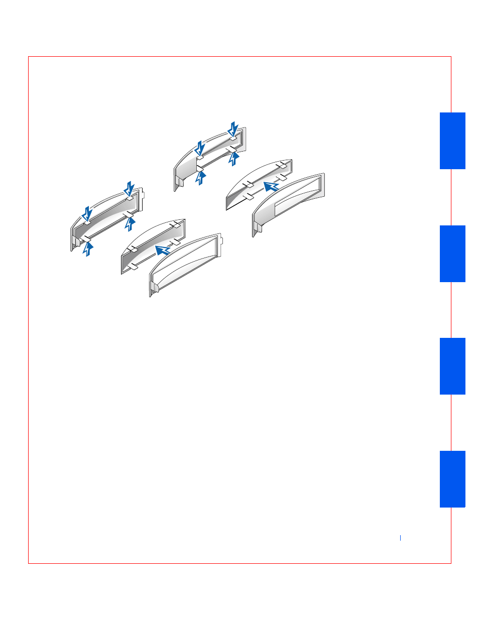 Replacing front panel inserts | Dell OptiPlex GX240 User Manual | Page 97 / 283