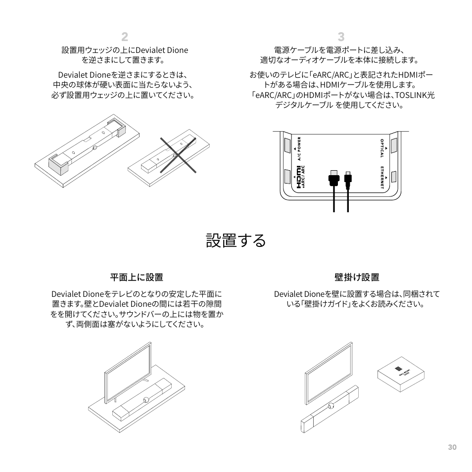 Devialet Dione 950W Virtual 5.1.2-Channel Soundbar User Manual | Page 30 / 36