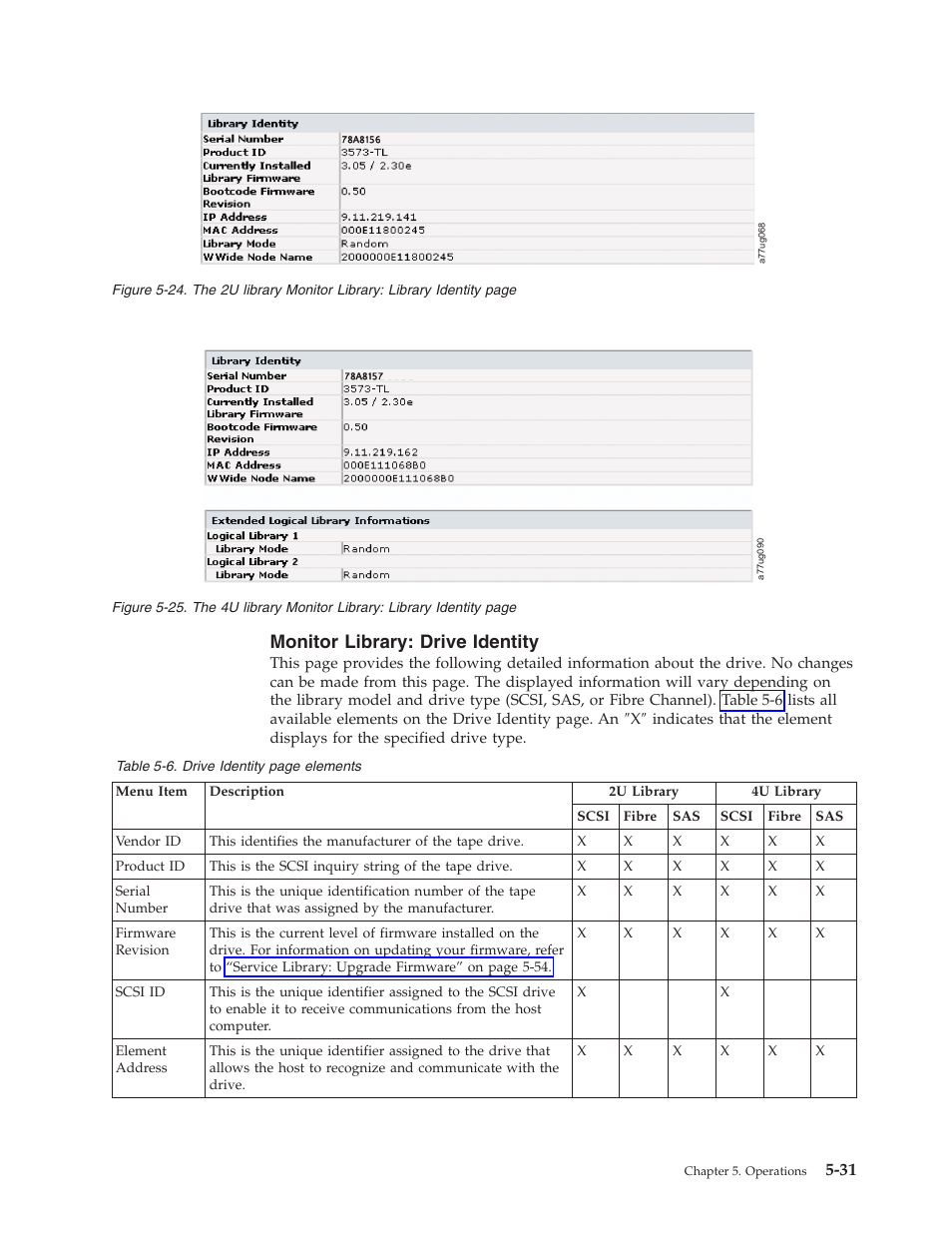 Monitor library: drive identity, Library, Monitor | Identity, Drive, Elements | Dell TL2000 User Manual | Page 117 / 264