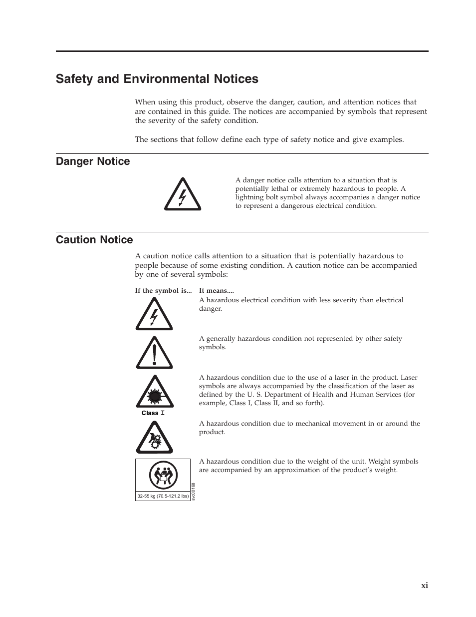 Safety and environmental notices, Danger notice, Caution notice | Safety, Environmental, Notices, Danger, Notice, Caution | Dell TL2000 User Manual | Page 13 / 264
