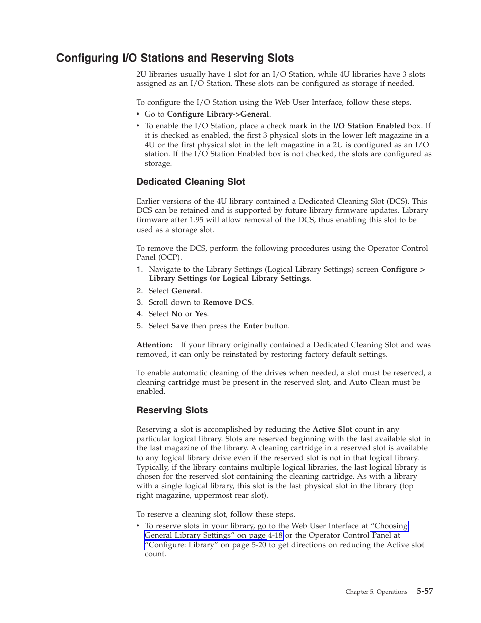 Configuring i/o stations and reserving slots, Configuring, Stations | Reserving, Slots | Dell TL2000 User Manual | Page 143 / 264