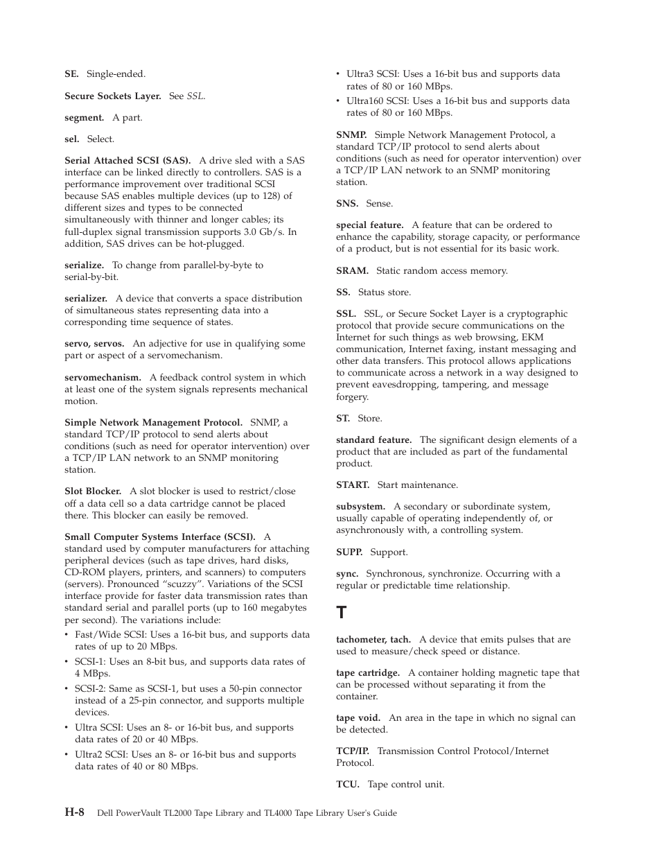 Dell TL2000 User Manual | Page 256 / 264