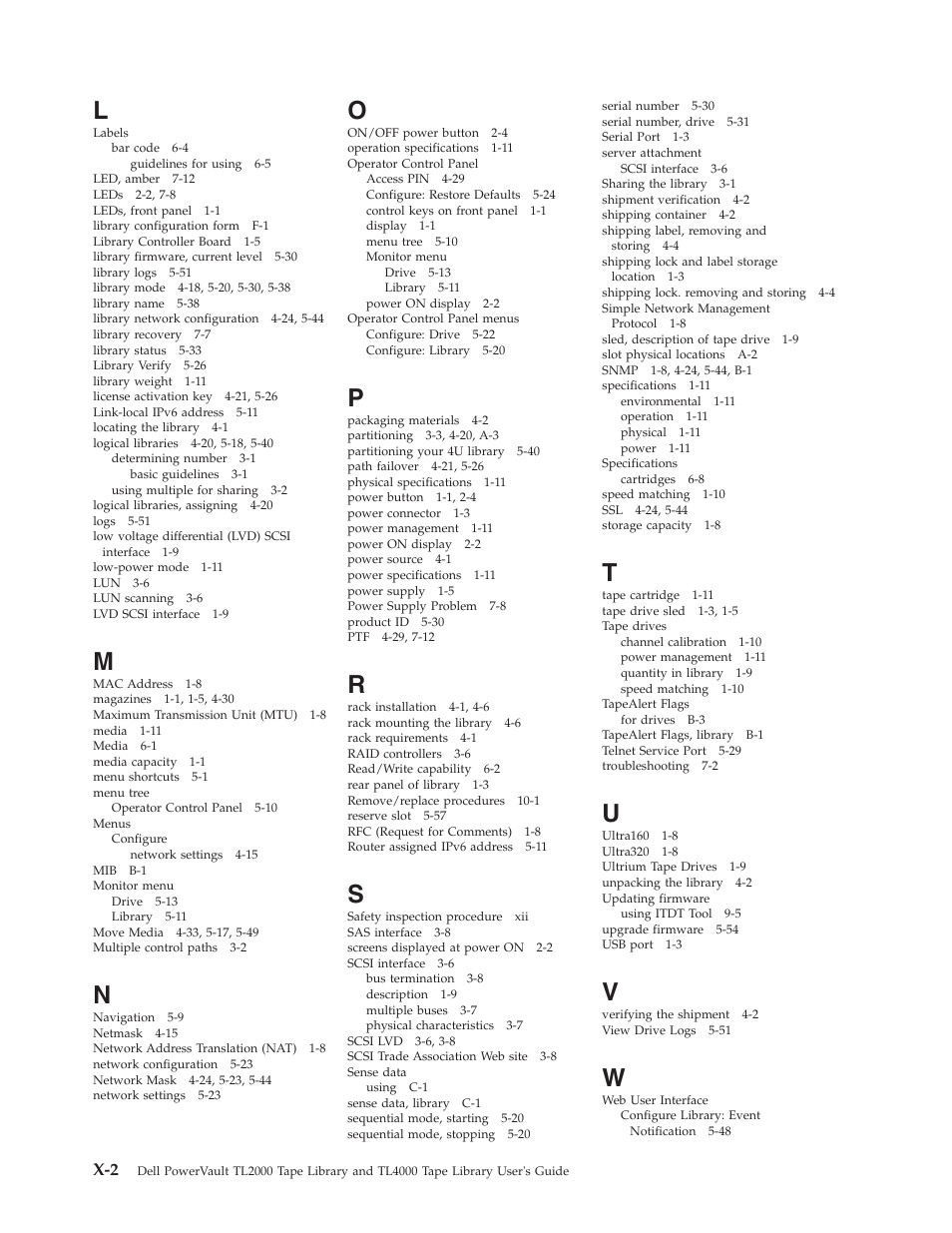 Dell TL2000 User Manual | Page 260 / 264