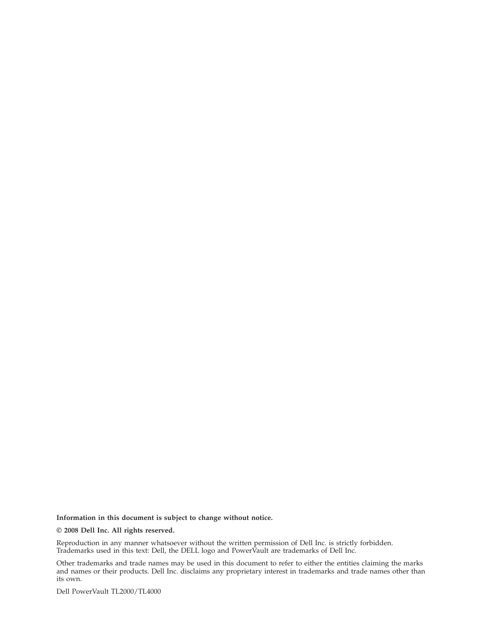 Dell TL2000 User Manual | Page 4 / 264