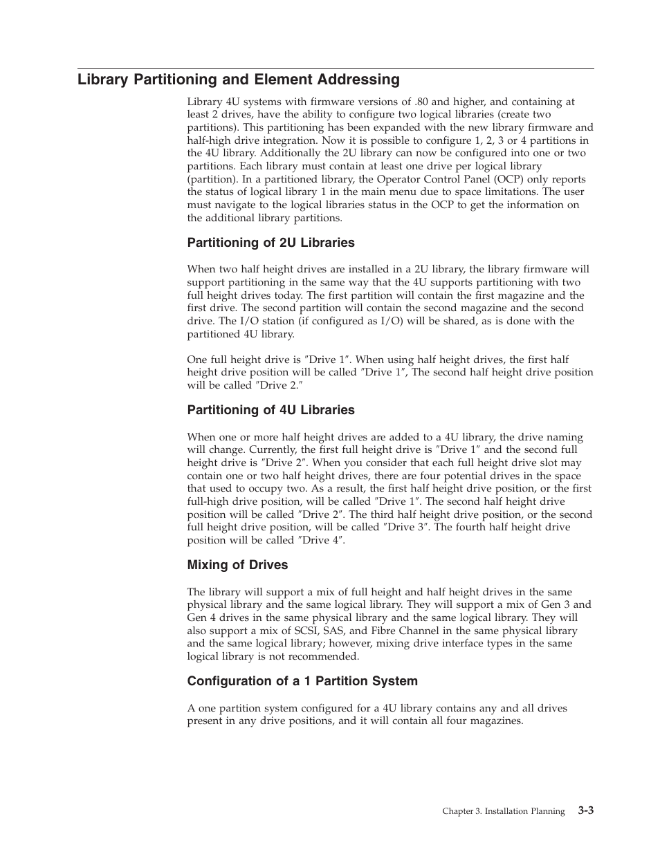 Library partitioning and element addressing, Library, Partitioning | Element, Addressing | Dell TL2000 User Manual | Page 43 / 264