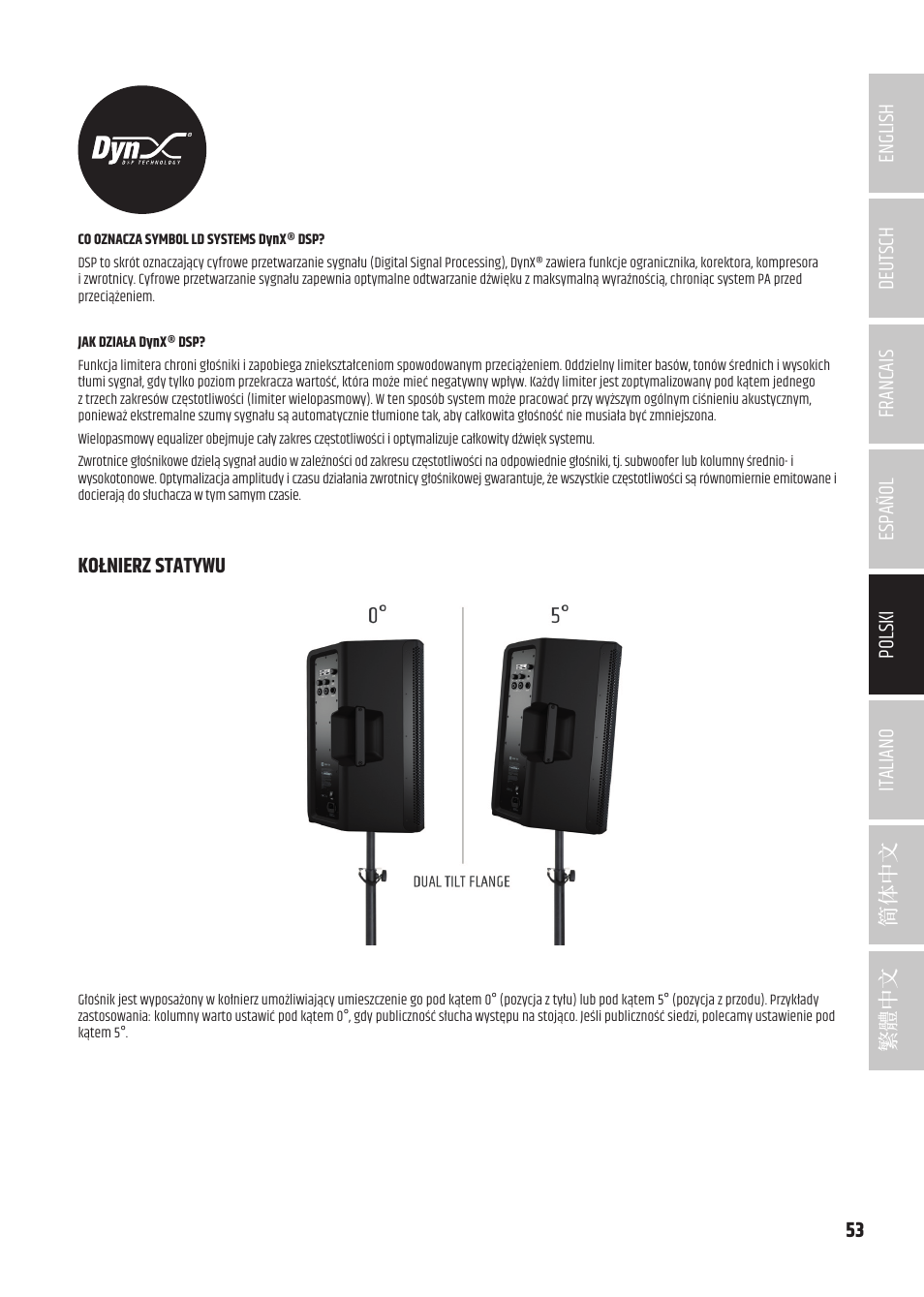 Kołnierz statywu | LD Systems ICOA 15 A BT Two-Way 15" Coaxial 1200W Powered Portable PA Speaker with Bluetooth User Manual | Page 53 / 92