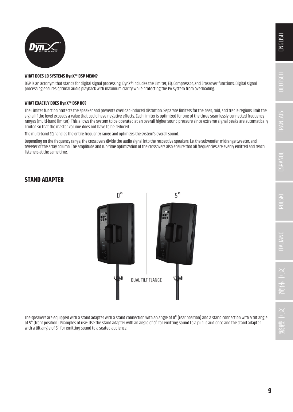 LD Systems ICOA 15 A BT Two-Way 15" Coaxial 1200W Powered Portable PA Speaker with Bluetooth User Manual | Page 9 / 92