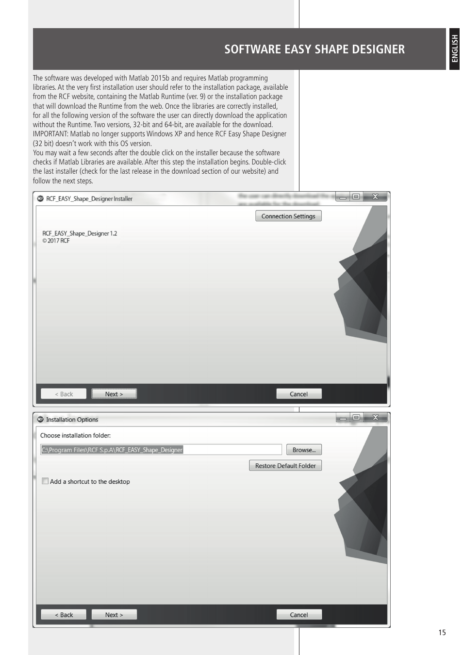 Software easy shape designer | RCF HDL10-A 1400W Dual 8" Active Line Array Module (Black) User Manual | Page 15 / 44