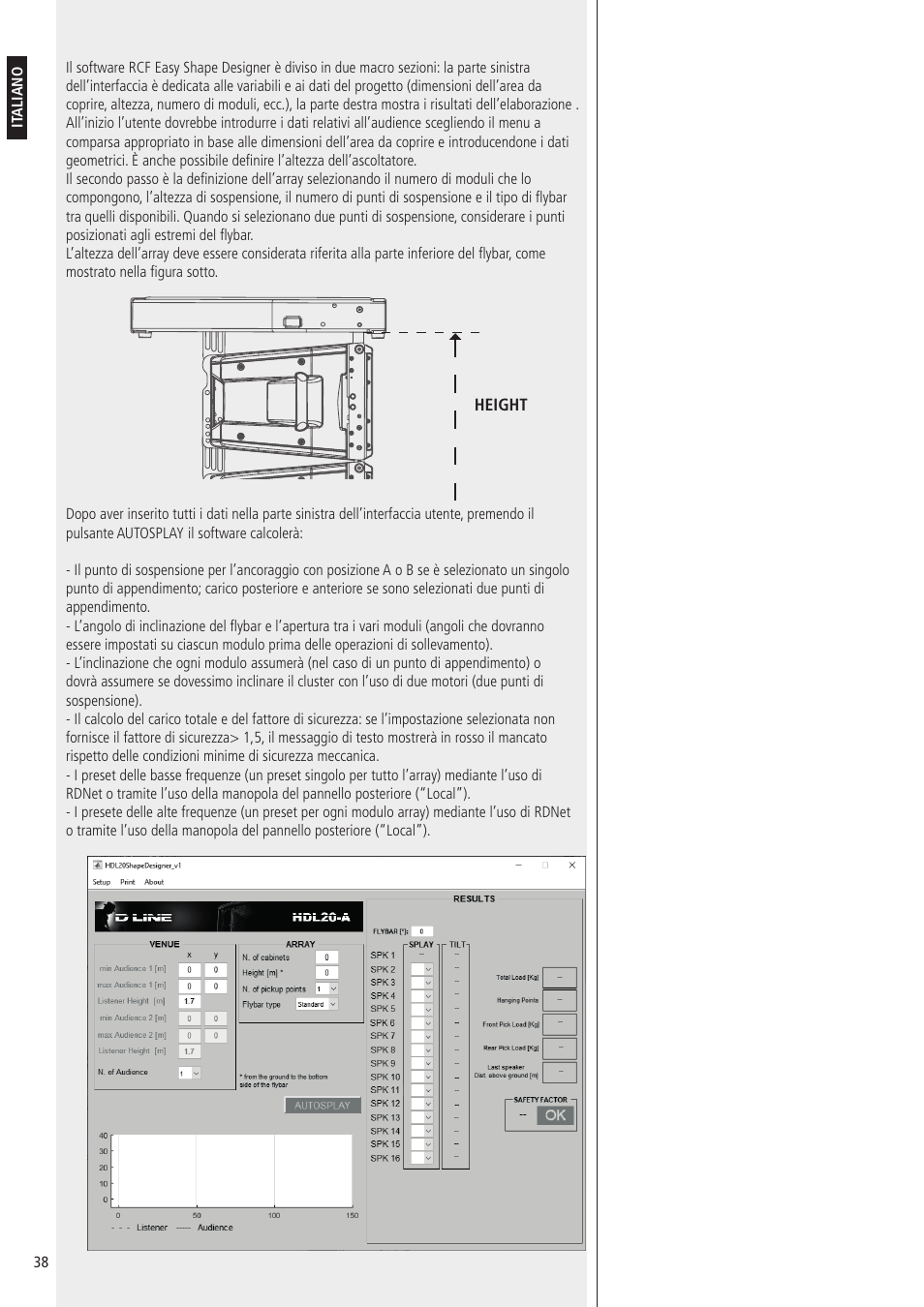 RCF HDL10-A 1400W Dual 8" Active Line Array Module (Black) User Manual | Page 38 / 44