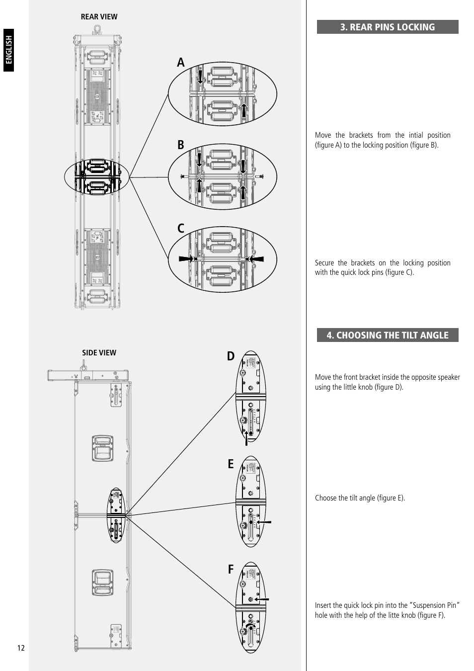 RCF Active 2200W 3-Way Line Array Module with 4 Channels of Class-D Amplification User Manual | Page 12 / 24