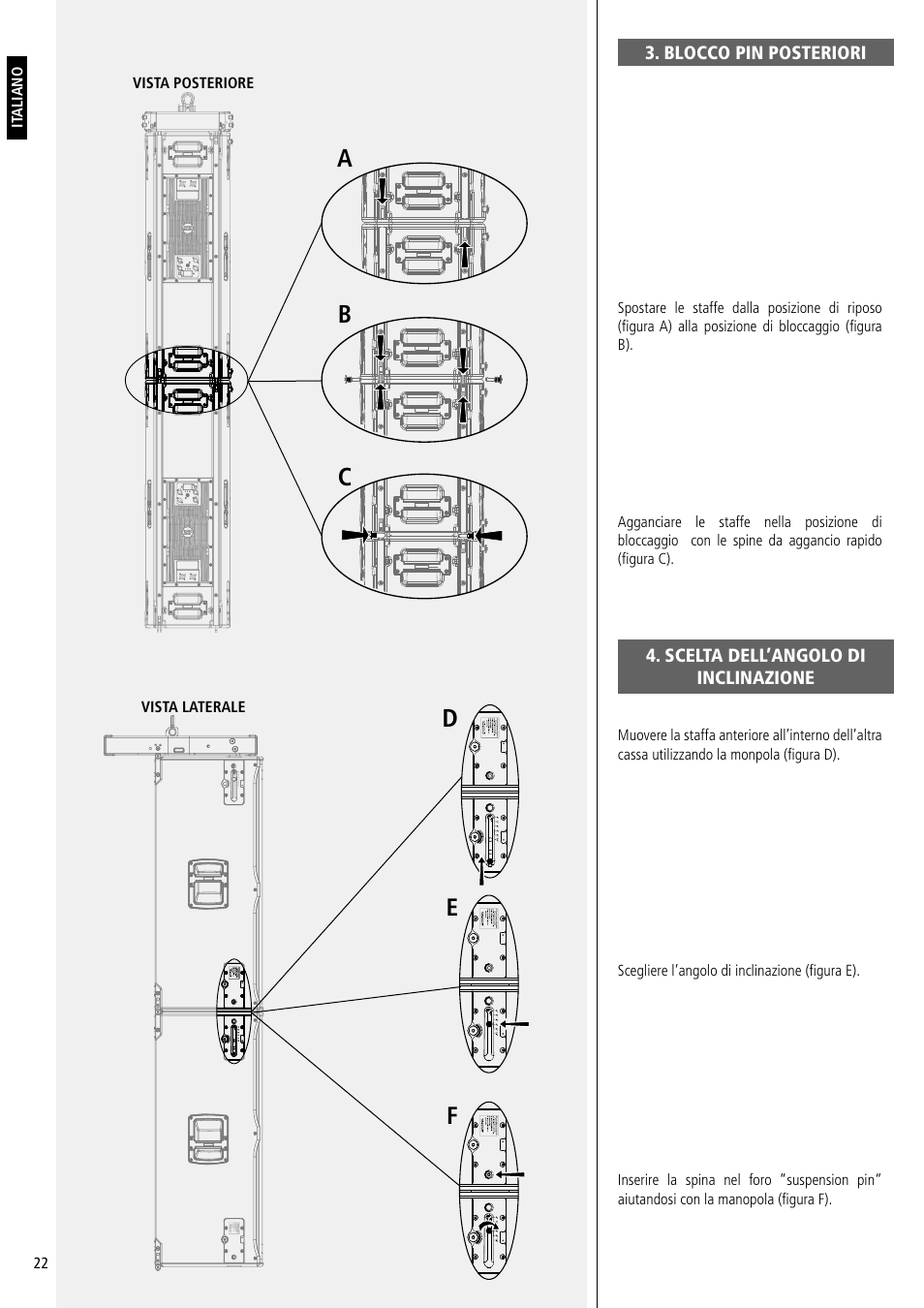 RCF Active 2200W 3-Way Line Array Module with 4 Channels of Class-D Amplification User Manual | Page 22 / 24