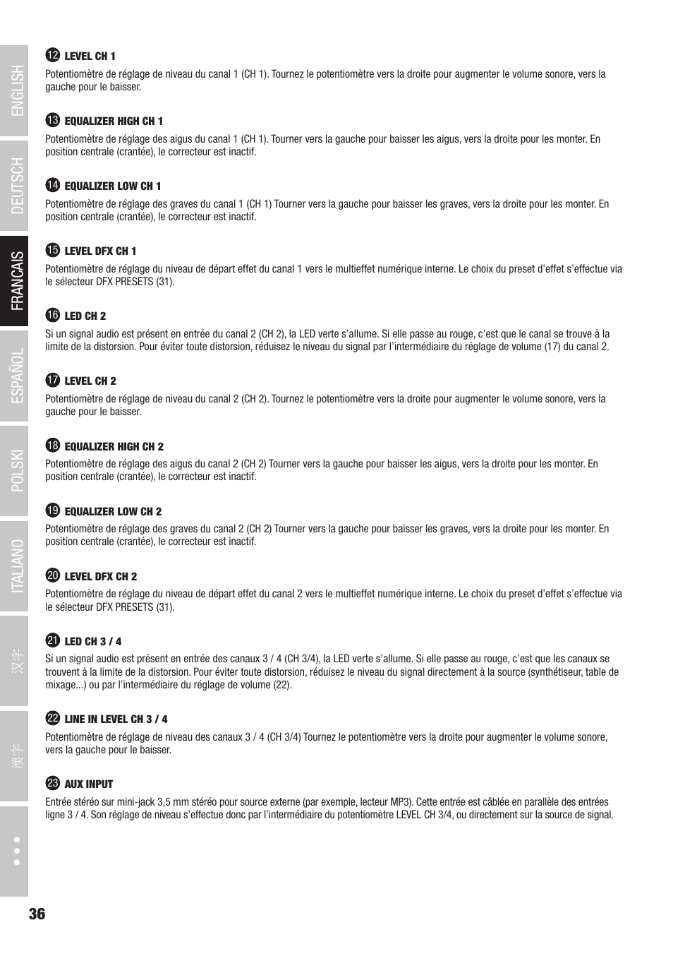 LD Systems CURV 500 AVS Portable Array System AV Set with Speaker Cables (Black) User Manual | Page 36 / 120