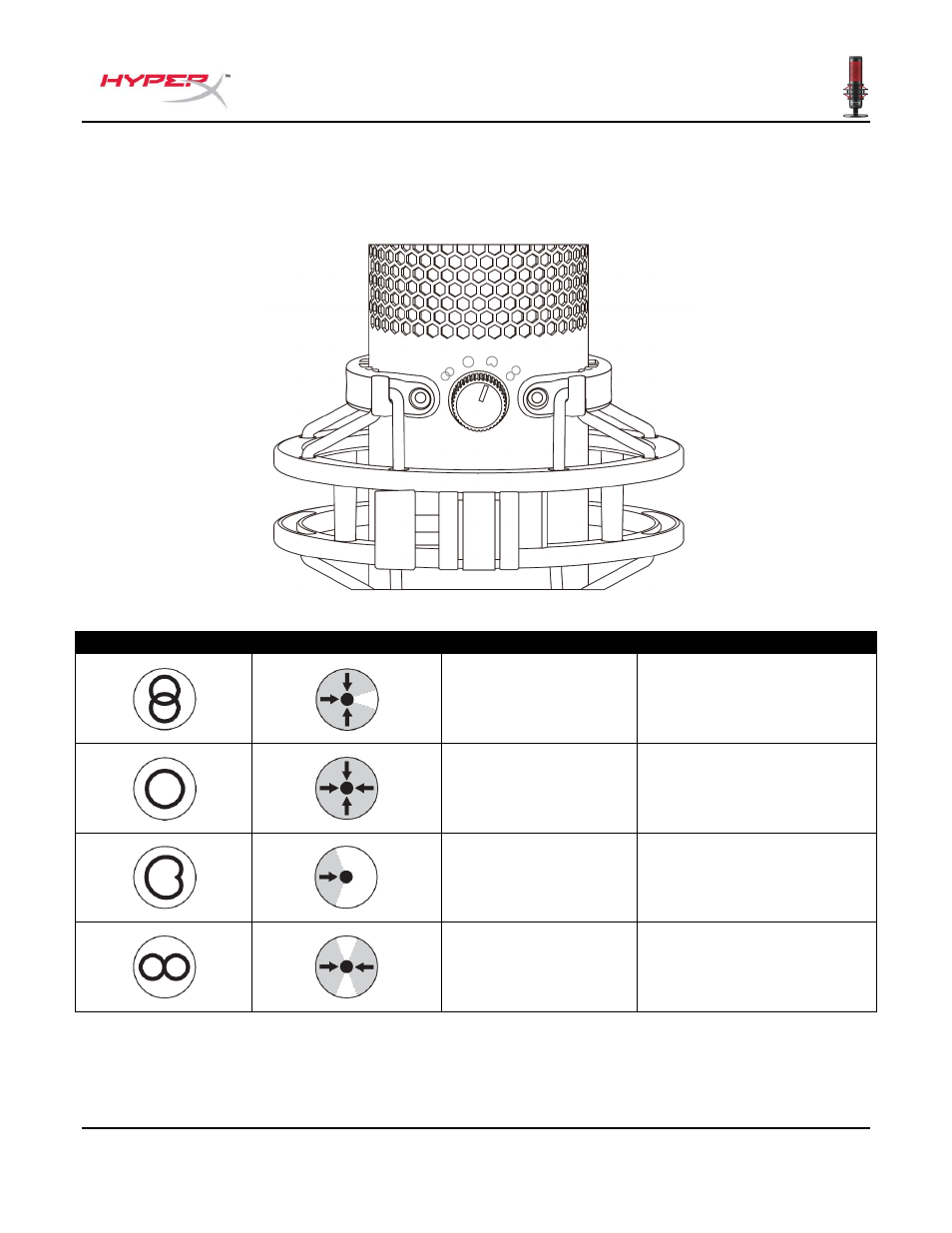 Mikrofonsteuerung | HyperX QuadCast USB Condenser Microphone User Manual | Page 38 / 241