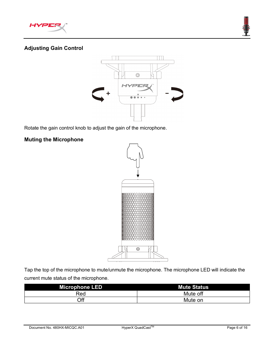 HyperX QuadCast USB Condenser Microphone User Manual | Page 7 / 241
