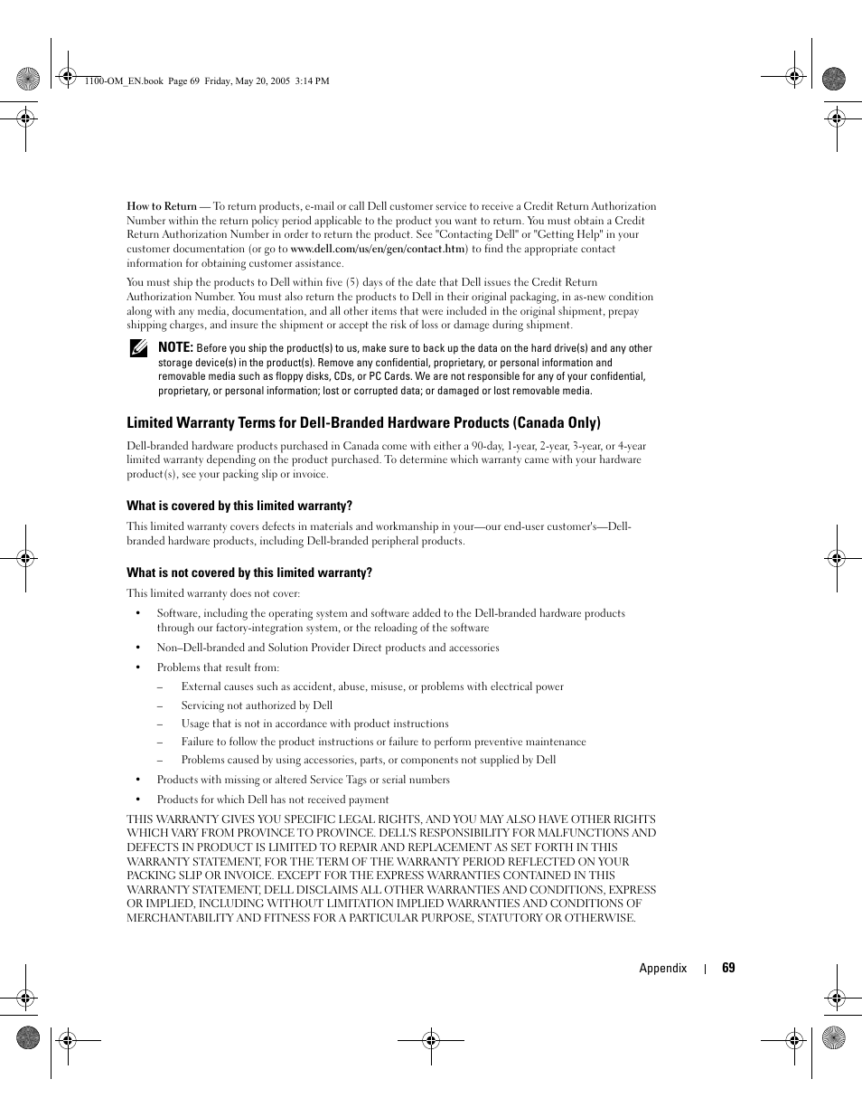 Dell 1100 User Manual | Page 77 / 95