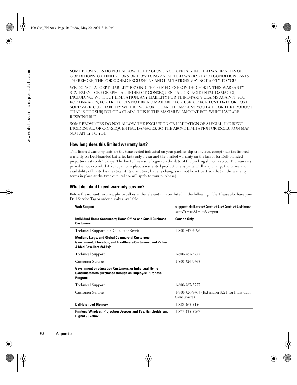 Dell 1100 User Manual | Page 78 / 95