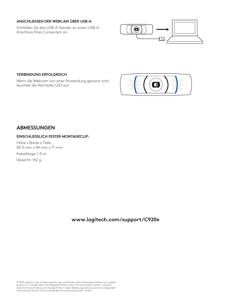 Logitech C920e 1080p Business Webcam User Manual | Page 10 / 130