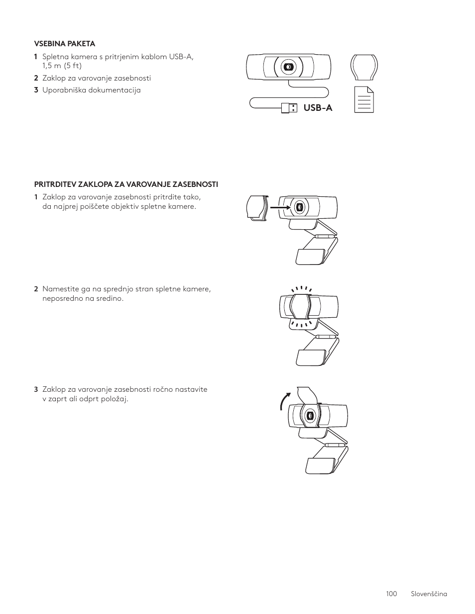 Logitech C920e 1080p Business Webcam User Manual | Page 100 / 130