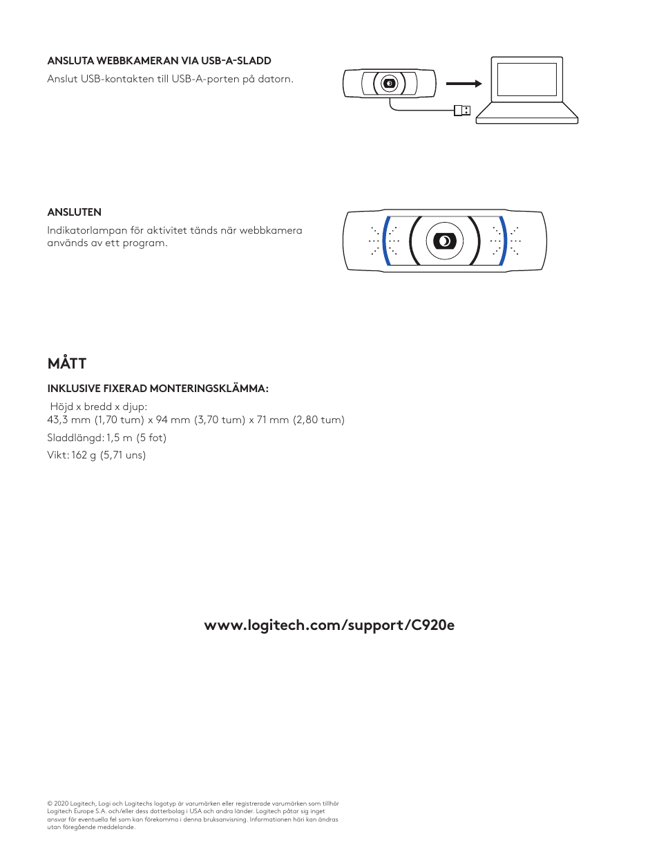 Logitech C920e 1080p Business Webcam User Manual | Page 34 / 130