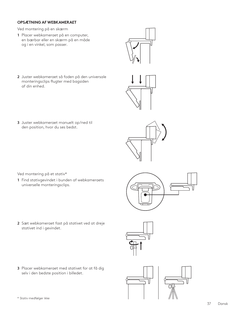 Logitech C920e 1080p Business Webcam User Manual | Page 37 / 130