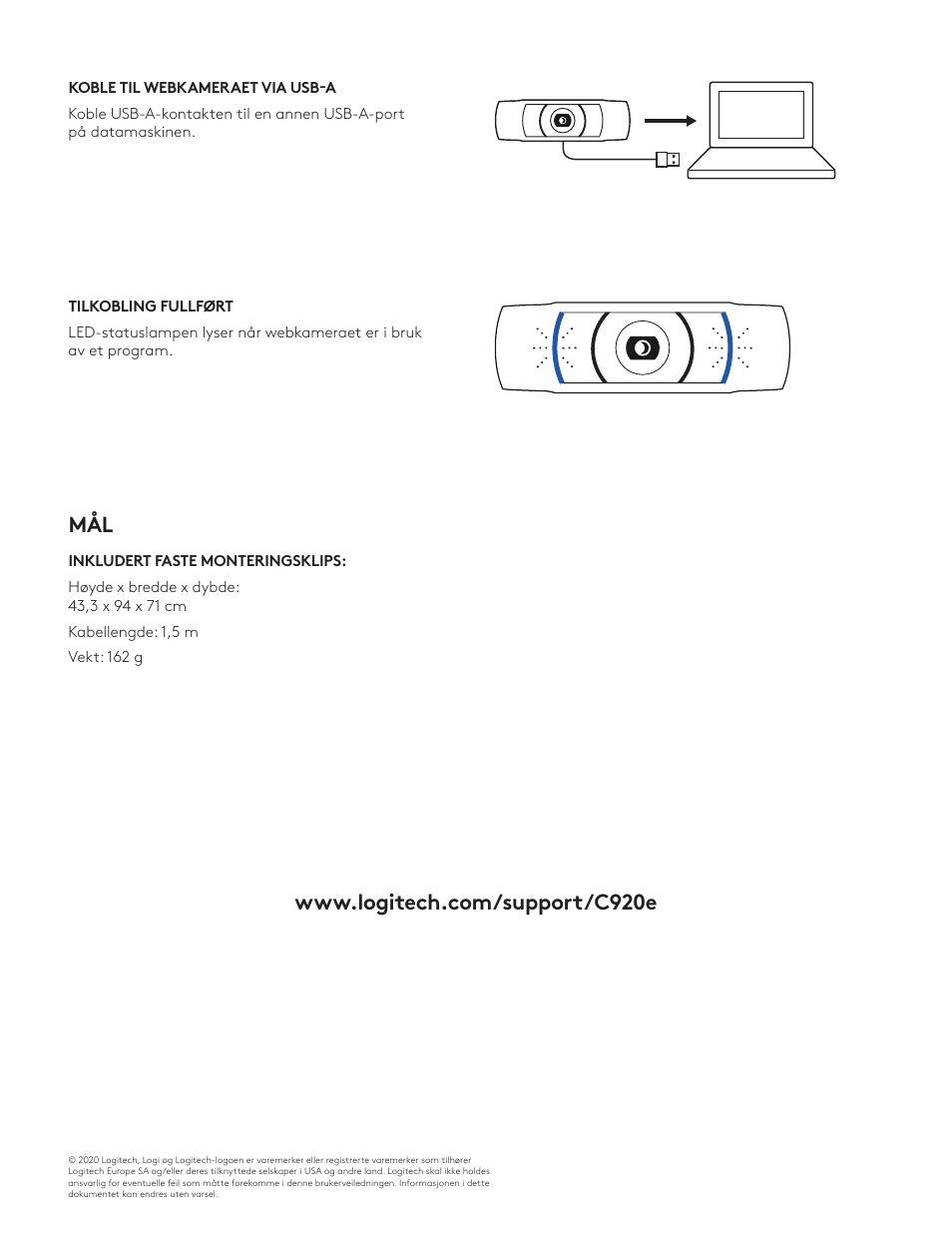 Logitech C920e 1080p Business Webcam User Manual | Page 42 / 130